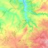 Chaillac topographic map, elevation, terrain