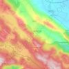 Cappadocia topographic map, elevation, terrain