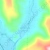 Linha Café Baixa topographic map, elevation, terrain