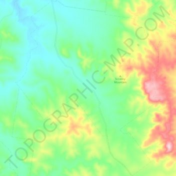 Harriet topographic map, elevation, terrain