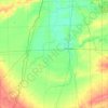 Iroquois County topographic map, elevation, terrain