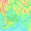 Kigali City topographic map, elevation, terrain