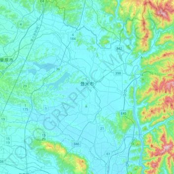 Tome topographic map, elevation, terrain