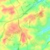 Dublin topographic map, elevation, terrain