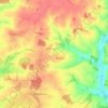 Broxted topographic map, elevation, terrain