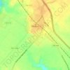 Mathis topographic map, elevation, terrain