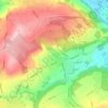 Harden topographic map, elevation, terrain