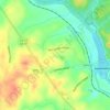 Juliette topographic map, elevation, terrain