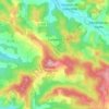 Corbières topographic map, elevation, terrain