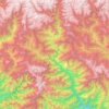 Trongsa District topographic map, elevation, terrain