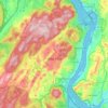 Town of Highlands topographic map, elevation, terrain