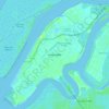 Indah Island topographic map, elevation, terrain