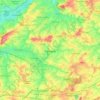Pajottegem topographic map, elevation, terrain