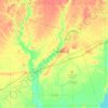 Bond County topographic map, elevation, terrain