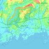 Branford topographic map, elevation, terrain