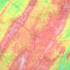 Somerset County topographic map, elevation, terrain