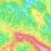 Cheretiv topographic map, elevation, terrain