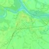Šamac topographic map, elevation, terrain