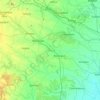 Bankura topographic map, elevation, terrain