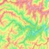 Tusheti Protected Landscape topographic map, elevation, terrain