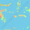 Maluku topographic map, elevation, terrain