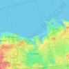 Town of Smithtown topographic map, elevation, terrain