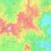 Bui topographic map, elevation, terrain
