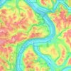 West Mifflin topographic map, elevation, terrain