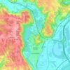 Greendale topographic map, elevation, terrain