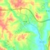 Ançã topographic map, elevation, terrain