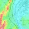 Tournus topographic map, elevation, terrain