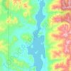 Priest Lake topographic map, elevation, terrain