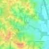 Highland topographic map, elevation, terrain
