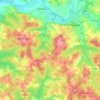 Saint-Aulaye-Puymangou topographic map, elevation, terrain