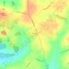 Cadeby topographic map, elevation, terrain