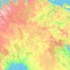 Lapland topographic map, elevation, terrain