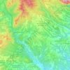 Piera topographic map, elevation, terrain