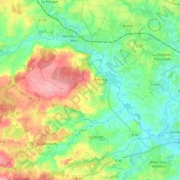 35160 topographic map, elevation, terrain