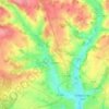 Luceau topographic map, elevation, terrain
