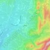 Sablet topographic map, elevation, terrain