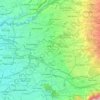 Cantón Montes de Oca topographic map, elevation, terrain