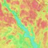Nuuksio topographic map, elevation, terrain