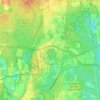 Ridge topographic map, elevation, terrain