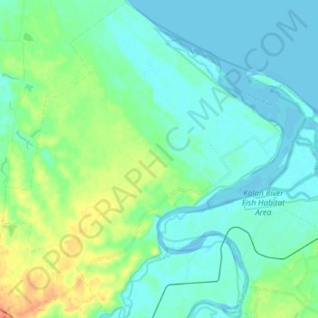 Miara topographic map, elevation, terrain