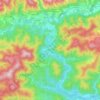 Vieussan topographic map, elevation, terrain