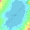 Lake Paravani topographic map, elevation, terrain