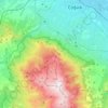 Vitosha topographic map, elevation, terrain