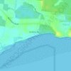 Godwin Beach topographic map, elevation, terrain