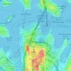 The Rocks topographic map, elevation, terrain