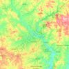 Goiânia topographic map, elevation, terrain